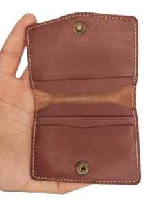 Porte-cartes en cuir véritable personnalisé de haute qualité pour homme, mini portefeuille de poche intelligent et fin en cuir Crazy Horse, étui de passeport - Product Image 5