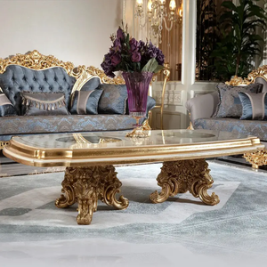 Juego de Sofás de Madera de Teca de Lujo Grand Monarch, Tallados a Mano, Estilo Europeo Clásico, Muebles de Sala de Estar Reales, Diseño de Palacio Premium para Apartamento - Product Image 6