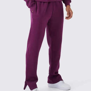 Wholesale Custom Logo Sweat Suit Luxury <b>Plain</b> Blank Baggy Jogger Sweatpants And <b>Hoodies</b> Set Custom Outfits Tracksuit For Men - Product Image 4