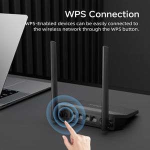 Router WiFi N300 2.4GHz con Modalità Ripetitore Wireless WISP, Controllo Accessi Internet Smart Home con Rete per Ospiti e Funzionalità Originali - Product Image 2