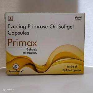Primax Huile d'Onagre en Capsules Molles 500mg 30 Unités Naturel Sans Produits Laitiers Bénéfices Antioxydants pour OEM & Marques Privées - Product Image 2