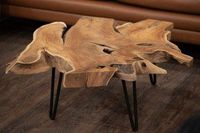 Table basse Wayon, nouveau style, durable, écologique, moderne, design nuage en bois, plateau en époxy, personnalisable, garantie 5 ans, petite taille
