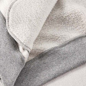 Men's Gray Zip-Up <b>Fleece</b> Pullover <b>Jacket</b> Regular Fit Hooded Cartoon Pattern Spring Wear Breathable 100% Cotton Knitted <b>Lined</b> - Product Image 4