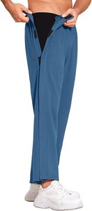 กางเกงผู้ป่วยแบบปรับได้พร้อมกระดุมด้านข้าง ช่วยให้สวมใส่ง่าย กางเกงทางการแพทย์ - Product Image 3