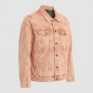 Producción OEM de Prendas de Vestir Exteriores y Soporte para Marca Privada, Chaqueta Vaquera para Hombre Más Vendida, Chaqueta Vaquera Masculina de Estilo Urbano Contemporáneo - Product Image 1