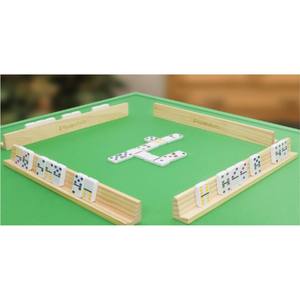 Paquete de 4 Soportes de Madera de Pino Premium para Dominó, Organizadores para Juegos Mexican Train y Chicken Foot, Soportes Profesionales para Dominó - Product Image 6