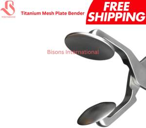 BISONS Pince manuelle en acier inoxydable pour la mise en forme de plaques crâniennes en maille, instrument chirurgical certifié CE de haute qualité - Product Image 2