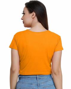 Women New Design Plain <b>Crop</b> <b>Top</b> Short Sleeve Lightweight Breathable Eco-Friendly Quick Dry Front Customizable Gym Workout - Product Image 2