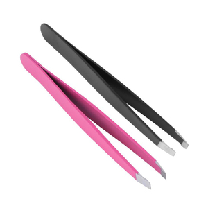 Pinzas Profesionales para Cejas de Acero Inoxidable, Herramienta de Depilación Facial, Punta Inclinada y Puntiaguda, Pinzas de Precisión para Cejas - Product Image 5
