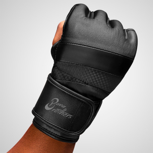 Guantes de Entrenamiento de MMA de Cuero PU con Logotipo Personalizado, Guantes de Boxeo Resistentes al Desgaste de Medio Dedo para Sparring - Product Image 1