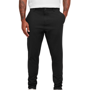 Pantalones Deportivos Negros de Corte Regular para Hombre, Pantalones de Entrenamiento Deportivos Ajustados, Elásticos, para Gimnasio - Product Image 1