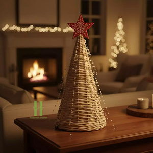 Árbol de Navidad Tejido de Diseño Único 2026, Tendencia de Moda, Hecho a Mano, Decoración Festiva Moderna para Mesa, Hogar y Fiestas Navideñas - Product Image 1