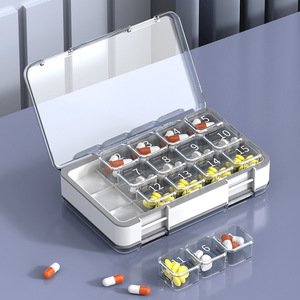 Organisateur de pilules mensuel avec design anti-humidité et anneau en silicone - Product Image 5