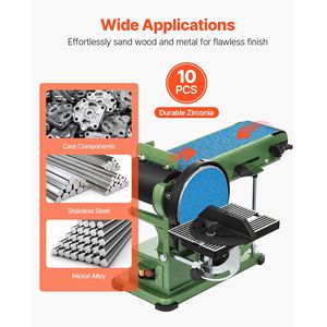 10 Pezzi Nastri Abrasivi in Zirconia 4 X 36 Pollici per Affilatura Coltelli, Grane 40 60 80 120 240, Dischi Abrasivi per Levigatrice 4 X 36 Pollici - Product Image 2