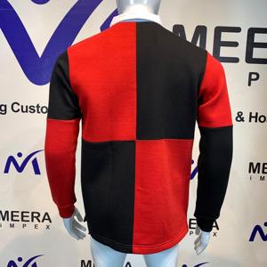 New Design White Down Collar <b>Long</b> <b>Sleeve</b> Rugby <b>Polo</b> <b>Shirts</b> Breathable Fabric Two Tone Color Button Front Regular Fit Rugby <b>Shirt</b> - Product Image 3