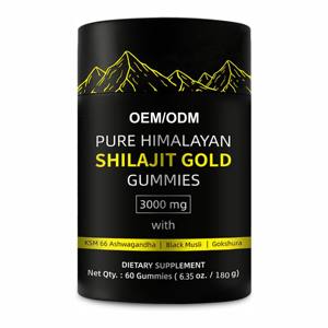Gomitas de Shilajit del Himalaya Premium OEM, Ricas en Ácido Fúlvico, Gomitas de Shilajit de Marca Privada para Energía y Bienestar - Product Image 1