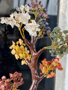 Árbol de Cristal de los Siete Chakras, Piedra Preciosa Feng Shui, Regalo Espiritual para Meditación, Sanación y Energía Positiva - Marca Rais Agate de Gujarat - Product Image 4