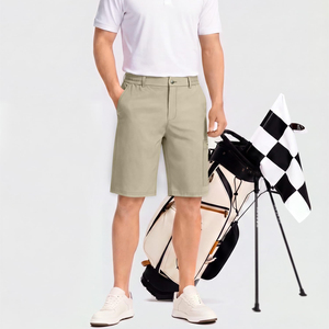 Shorts de golf pour homme Pro Player, coupe slim, respirants, bas de sport, shorts cargo, taille mi-haute, bande élastique, avec poches zippées - Product Image 3