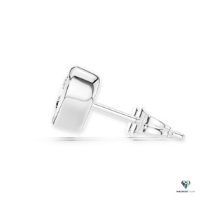 Ensemble de bijoux en or blanc 2,50 carats avec diamants de laboratoire en forme de cœur, serti clos en or 14 carats, comprenant un pendentif cœur et des boucles d'oreilles clous, bijoux fins - Product Image 2