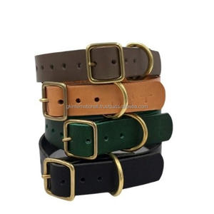 Accesorios para perros de la mejor calidad Suministros para mascotas Collar de perro de cuero hecho a mano ajustable completo para perros pequeños o medianos - Product Image 6