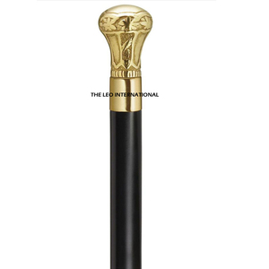 Bâton de marche vintage en bois noir, cadeau pour femme, accessoires de camping et de randonnée, bâton de marche en bois - Product Image 5