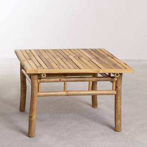 Wholesale Square Bamboo Coffee <b>Table</b> Low Tea <b>Table</b> Outdoor Garden Patio <b>Balcony</b> Bistro Furniture Eco Natural Wood Side <b>Table</b> - Product Image 5