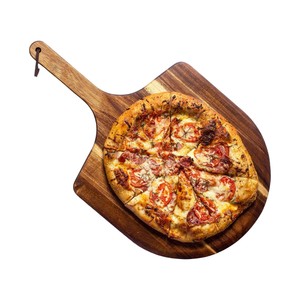 Planche à pizza en bois d'acacia, planche à découper en bois naturel, plateau de service pour la maison, les restaurants, vente en gros - Product Image 1