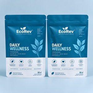 ถุงซิปล็อคแบบตั้งได้ ผลิตตามสั่ง พิมพ์ลายได้ รีไซเคิลได้ มาตรฐาน ECO96 สำหรับอาหาร เคลือบด้าน อลูมิเนียมฟอยล์ เมทัลลิก ปิดผนึกเองได้ - Product Image 2