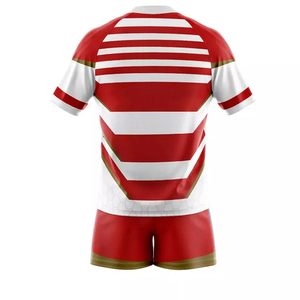 Conjuntos de Uniformes de Rugby de Manga Larga, Estampados en Color Sólido, Hechos a Medida de Alta Calidad, 100% Poliéster, Transpirables, con Protección UV y de Secado Rápido - Product Image 6