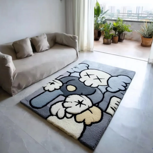 Alfombra infantil de lana hecha a mano, de alta calidad, con diseño moderno, ecológica, para sala de estar, hoteles infantiles y oficinas. - Product Image 1