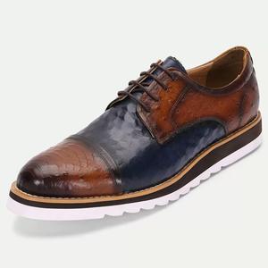 Chaussures habillées en cuir véritable de qualité supérieure pour hommes, style italien, à lacets, Oxford, élégantes, pour affaires, bureau, mariage, fête - Product Image 2