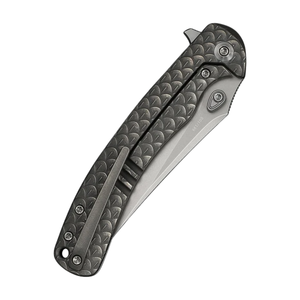 Cuchillos Plegables con Mango de Aluminio Negro, Hoja de Acero Inoxidable, Diseño Ligero y Plegable para Camping, Senderismo y Uso Diario - Product Image 6