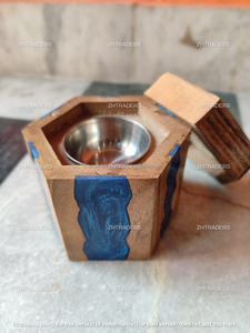 Brûleur Bakhoor en résine époxy et bois de qualité supérieure Mubkhar arabe fait à la main pour parfum de maison au charbon de bois Oud pendant le Ramadan et l'Aïd - Product Image 6