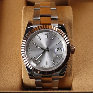 Reloj Automático de Lujo de Acero Inoxidable con Caja Redonda y Esfera Blanca para Movimiento Suizo, Resistente al Agua, Precio al por Mayor para Negocios - Product Image 2