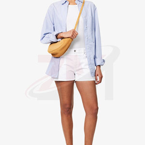 Shorts de Mezclilla Premium para Mujer, Corte Relajado, Colección de Ropa Casual de Verano, Diseño Personalizado, Shorts de Mezclilla para Mujer con Lavado Vintage - Product Image 2