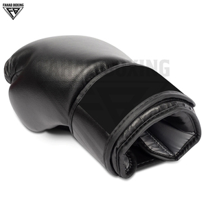 Guantes de Boxeo Personalizados de Color Negro, Duraderos, de Primera Calidad, para Entrenamiento de Muay Thai, Kickboxing, Protección en Combate - Product Image 2