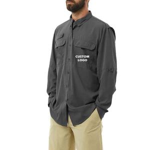 Camisa de Golf Polo Fisher para Hombre, Manga Larga, Resistente al Viento, Ligera, Protección Solar, 100% Poliéster, UPF 50, Protección UV, Secado Rápido, Personalizable - Product Image 5