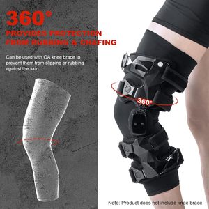 Manchon de compression noir pour genou, respirant, unisexe, protection pour la course, le football et le volley-ball - Product Image 4