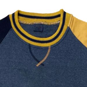 เสื้อสเวตเชิ้ตคุณภาพสูงแบบกำหนดเองสำหรับชมรมนักศึกษากรีก  แบบสามสี แขนเสื้อแบบแร็กแลน คอกลม ทรงพูลโอเวอร์ ผ้าหนา - Product Image 3