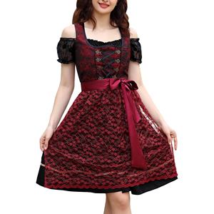 Robe traditionnelle bavaroise de haute qualité pour femmes, costume d'Oktoberfest allemand, robe Dirndl traditionnelle pour l'Oktoberfest - Product Image 1