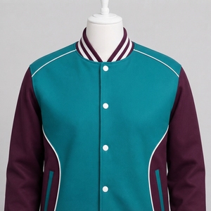 Breathable Varsity <b>Jacket</b> Provides Lightweight Comfort Flexible Movement And Durable Construction For Casual <b>Travel</b> And Outdoor - Product Image 5