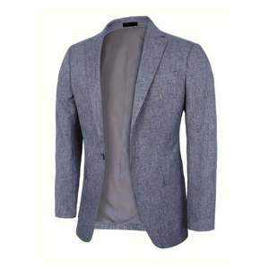 Blazers décontractés pour hommes de haute qualité, personnalisés, à simple boutonnage, style décontracté, OEM ODM, costume formel haut de gamme, grande taille - Product Image 1