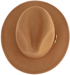 Chapeau Fedora en feutre à large bord chaud et tendance pour l'automne et l'hiver - Product Image 3