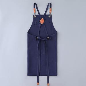 Tablier en toile épaisse et résistante à l'usure, unisexe, pour adultes, avec logo personnalisé, pour restaurants, bars, boutiques, cafés, nettoyage, chefs, barmen - Product Image 2