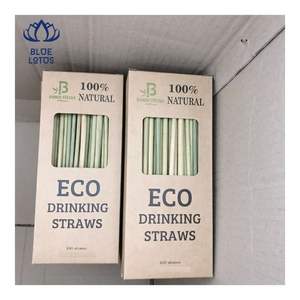 Pailles en bambou de haute qualité, réutilisables, pour boissons froides et service de boissons - Product Image 5