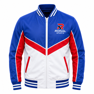 Chaqueta Bomber Personalizada para Hombre, Fácil de Usar, Disponible en Todas las Tallas y Colores, Tejido de Lona Transpirable, Ropa Casual, en Oferta - Product Image 1