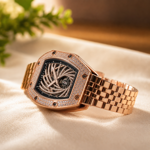 Reloj Mecánico de Lujo para Hombre en Tono Oro Rosa con Tourbillon, Esfera de Zafiro y Correa de Acero Inoxidable - Product Image 3