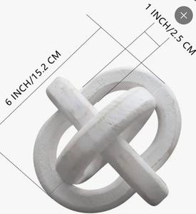 โซ่ไม้สีดำขัดเงา ตกแต่งด้วยปมไม้  ชิ้นส่วนไม้ประดับตกแต่งรูปปม - Product Image 5