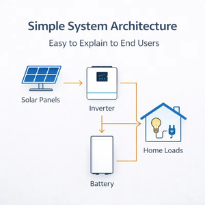 อินเวอร์เตอร์ไฮบริดพลังงานแสงอาทิตย์ 3.6KW 11KW 220V 240V AC เฟสเดียว 1 MPPT รองรับแรงดันไฟฟ้า PV 500V คลื่นไซน์บริสุทธิ์ ใช้ได้กับแบตเตอรี่ตะกั่วกรดและลิเธียม 50Hz/60Hz - Product Image 2