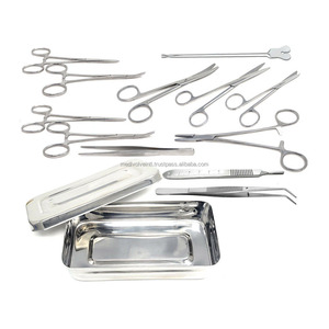 Juego de 13 Instrumentos Quirúrgicos Menores en Caja de Acero Inoxidable, Certificación CE ISO, Marca Privada OEM, Proveedor Mayorista de Instrumentos Quirúrgicos - Product Image 1